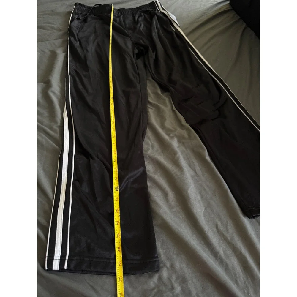 Starting Point Mens Track Pants XL Black White Side Stripe Athletic Joggers NEW